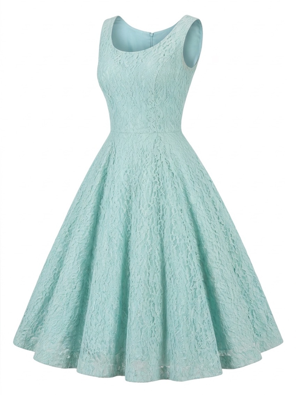 Gorgeous Vintage 1950’s France’s Prisco Elegant Blue Midi Dress -Size 6